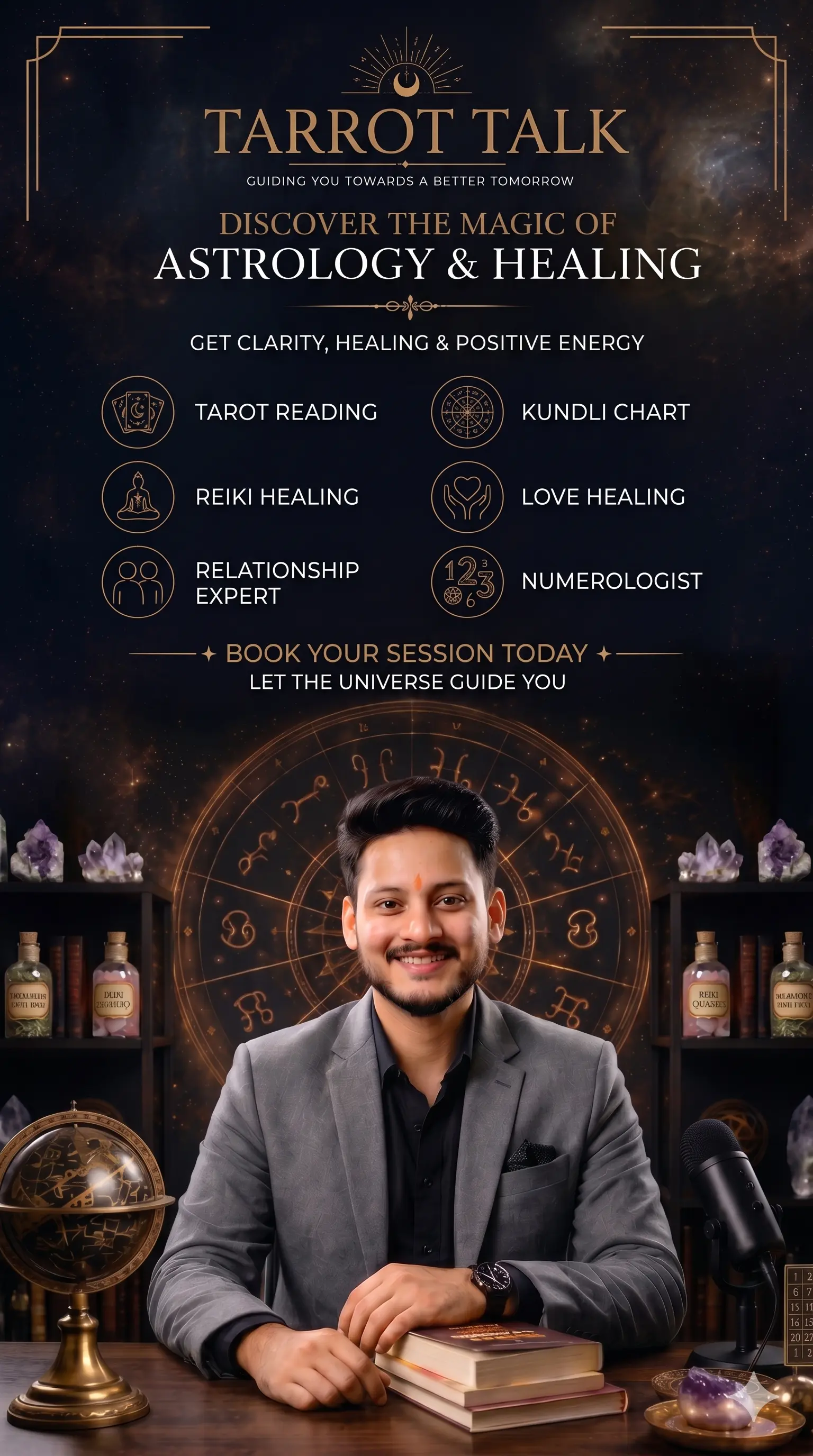 Ajay Singh Vedic Astrology, Tarot Reading, and Aura Chakra Balancing banner